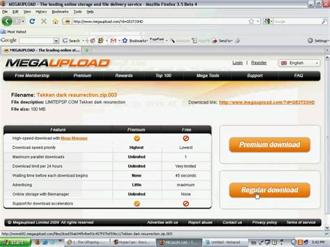 megaupload download.